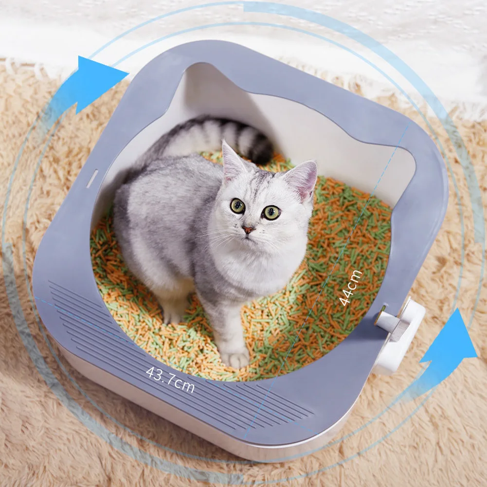 Присоска для кошачьего туалета большая емкость полузакрытый кошачий поднос