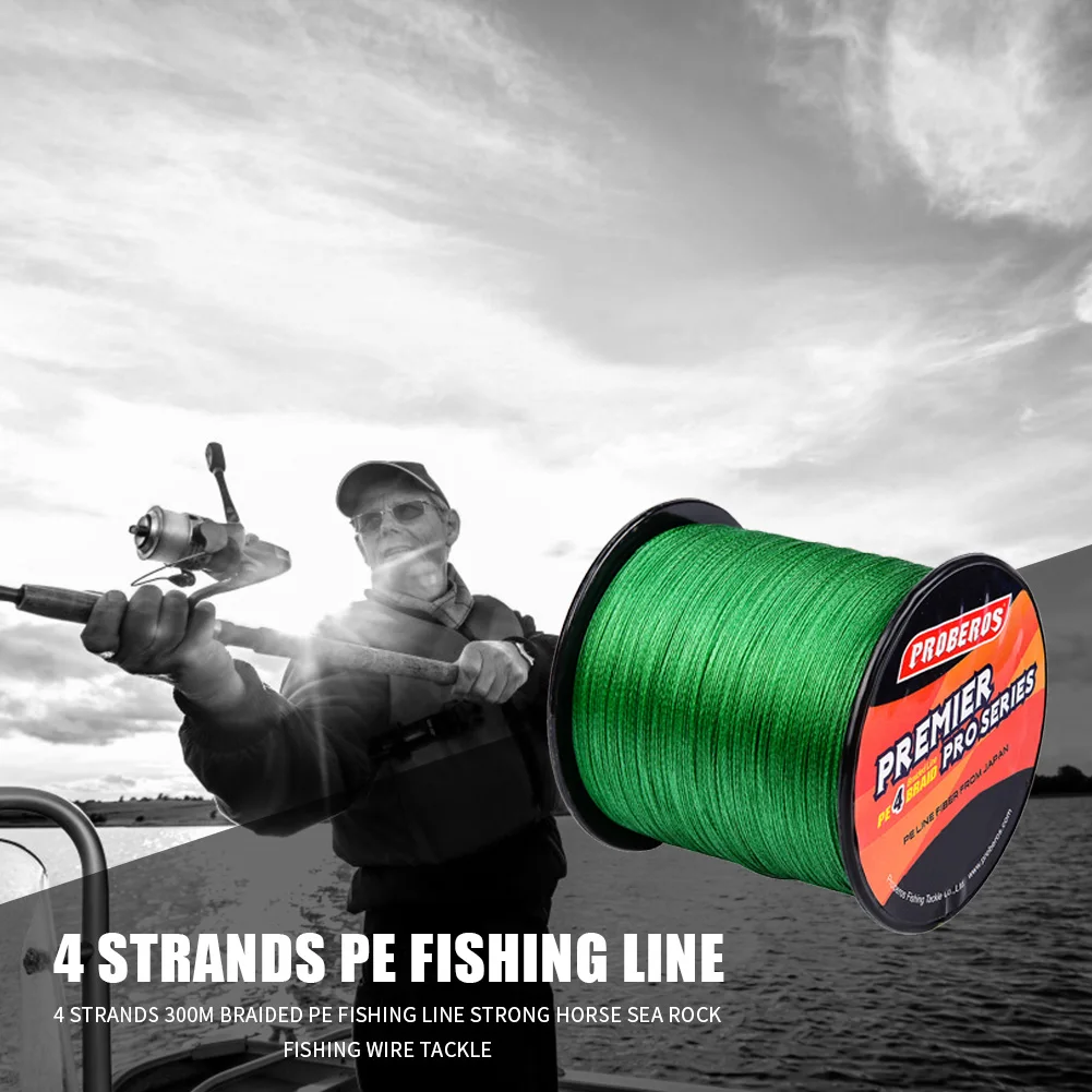 PRO BEROS 4 нити плетеная PE рыболовная леска сильная лошадь морская Рок Рыболовная