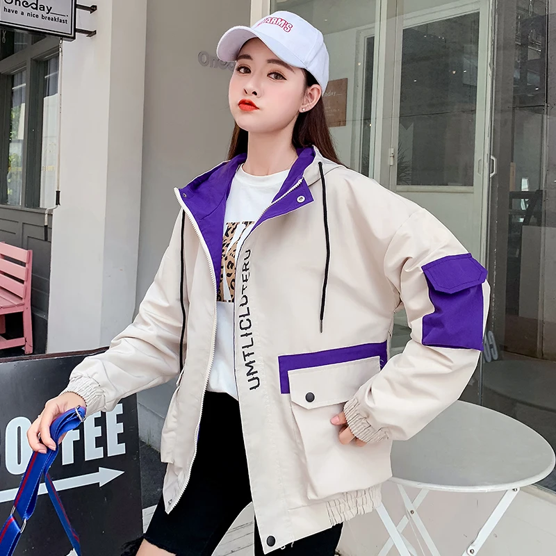 Женская зимняя куртка ZQLZ модная теплая повседневная черная парка с капюшоном и