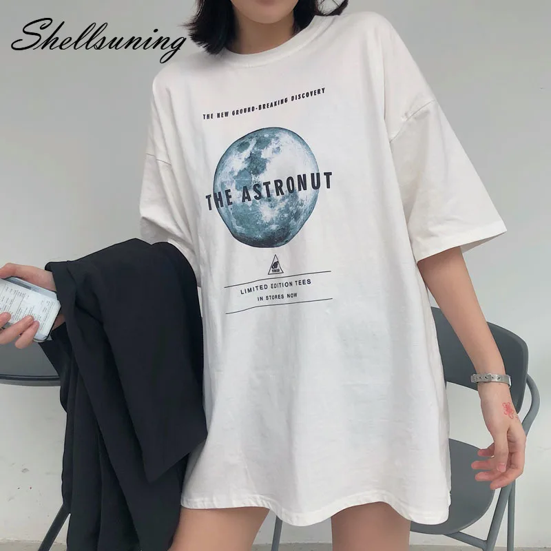 Женская футболка с коротким рукавом Shellsuning 6 цветов летняя буквенным принтом