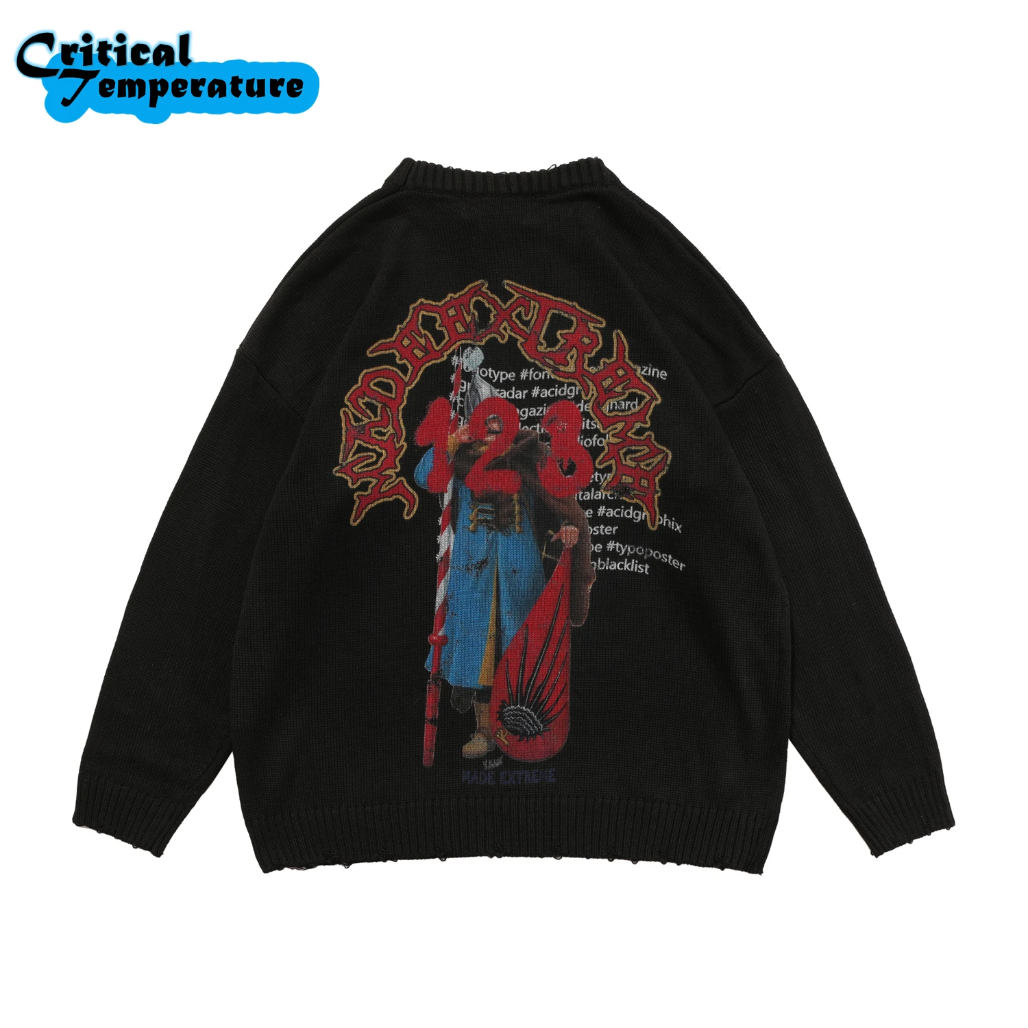 

Свитер Мужской трикотажный в стиле хип-хоп, осень 2021