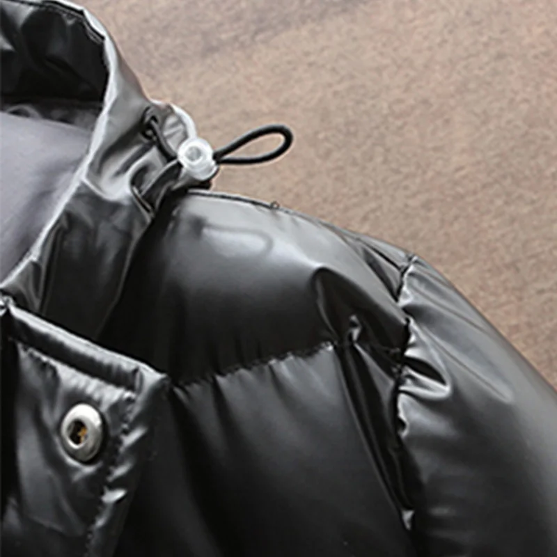 

Men's Down Jacket Winter 2020 New Warm Men Fashion High Quality Windproof Casual Slim Fit ComfortableSilver Black Down Jacket