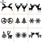 Shuangshuo милый олень серьги-гвоздики с животными маленькие снежные серьги из нержавеющей стали для женщин девочек детей рождественские серьги