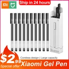 Ручка для письма Xiaomi Mijia, сверхпрочная гелевая ручка 0,5 мм, ручки для подписей, гладкие швейцарские стержни, ручка с красными и черными чернилами, шариковая ручка