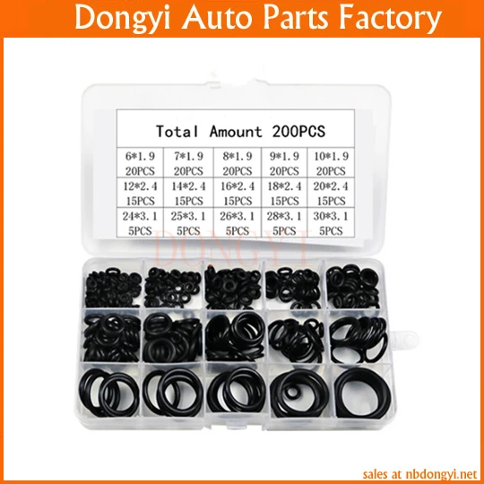 O-RING автомобильное кондиционирование NBR уплотнительное кольцо 200 шт. фартук для