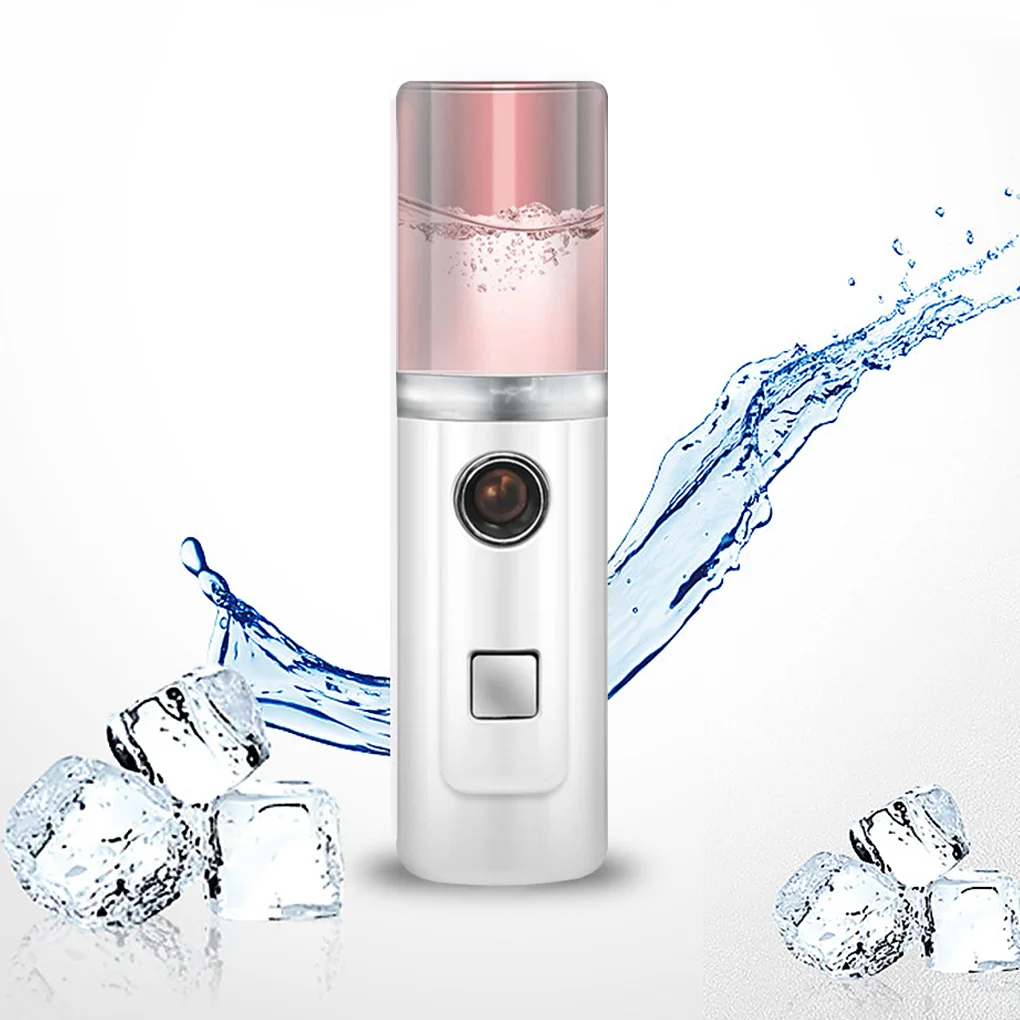 Портативный мини-отпариватель для лица увлажнитель 30 мл зарядка по USB