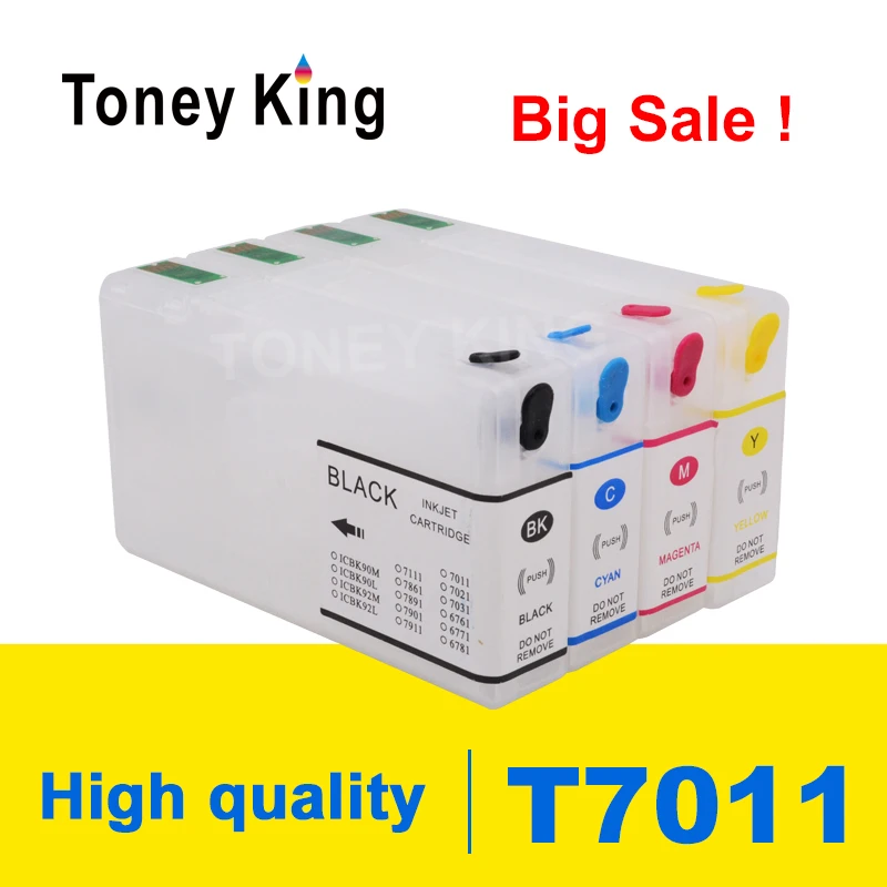 Toney King T7011 многоразовый чернильный картридж для принтера Epson main Pro WP-4000 4015DN 4095DN 4500