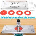 Алюминиевый фрезерный стол, вставная пластина, плотник, обрезной станок, флип-чип для столярного стенда C66