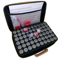 diamond painting storage box makeup organizer golden accessories tools carry case container bag