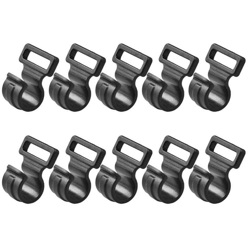 

10pcs Tent Hooks Camping Caravan Awning Tent Wind Rope Clamp Tent Clip Windproof