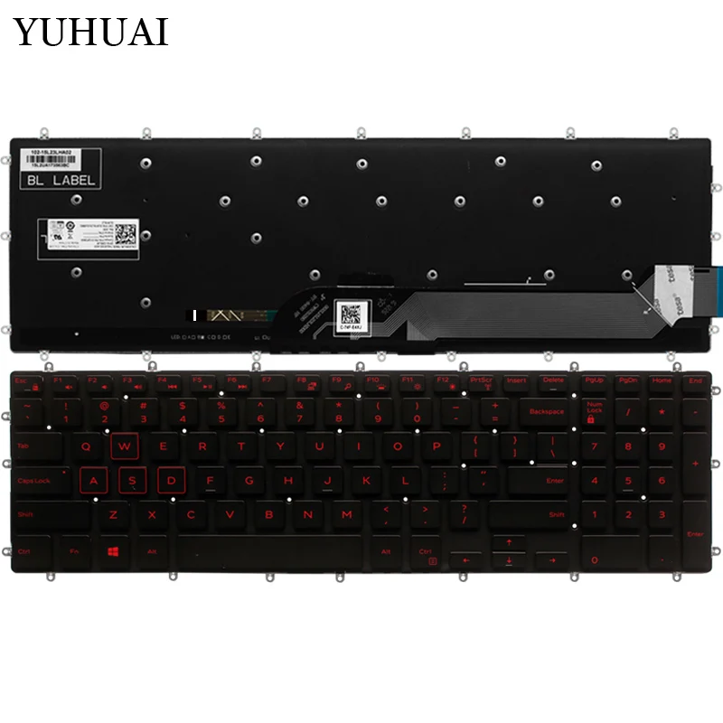 Новая клавиатура для ноутбука США Dell G3 15 3579 3779 G5 5587 G7 7588 синяя/красная/белая