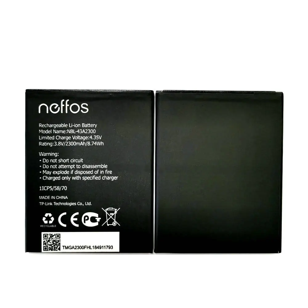Новый 2300 мАч NBL 43A2300 Замена батареи для TP link Neffos C5s TP704A TP704C C5A TP703A