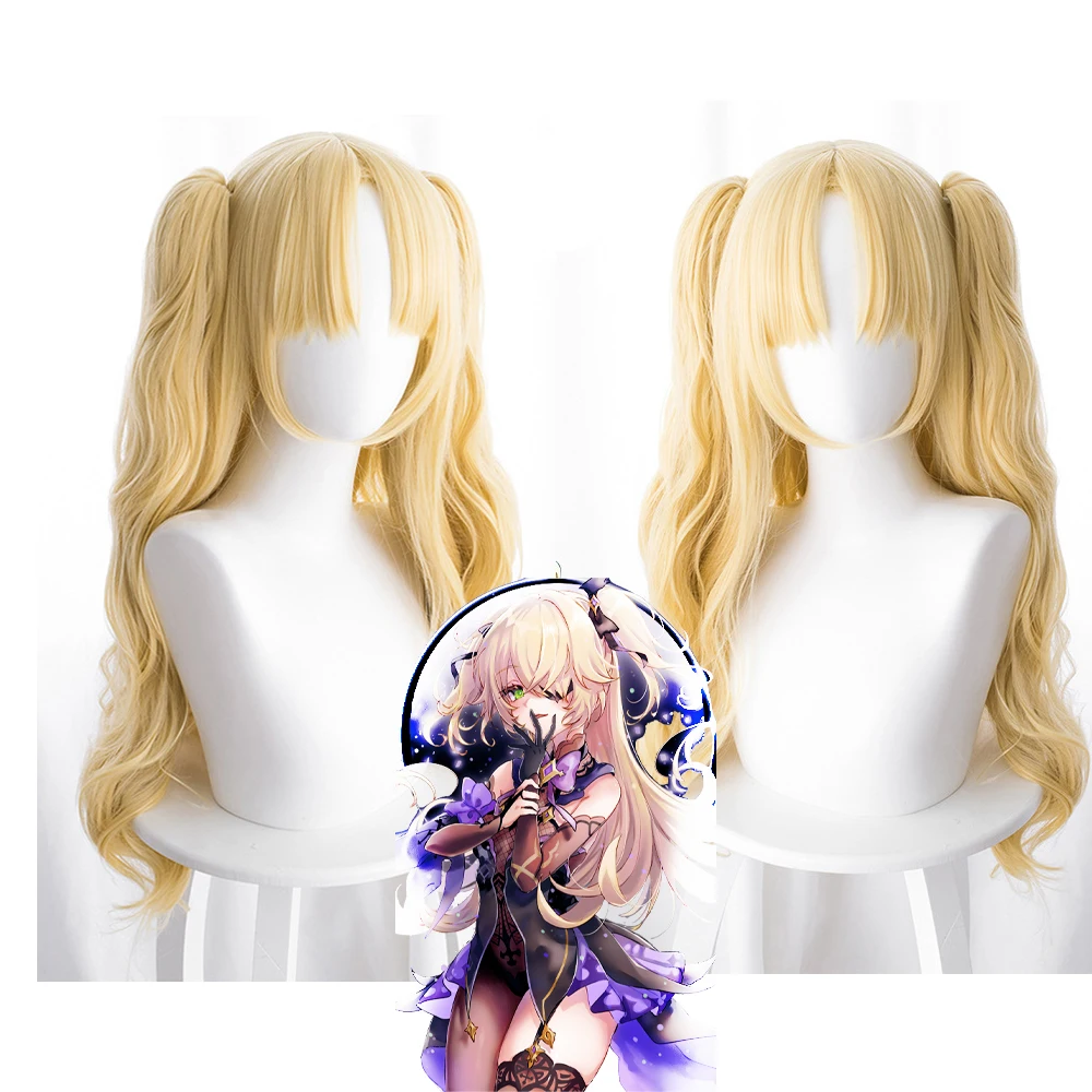 Fate Grand Order косплей парик Ereshkigal светлый синтетический искусственный женский для