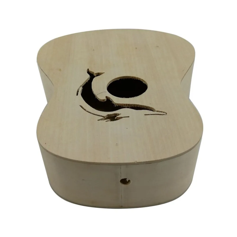 21 дюймов DIY Набор укулеле липа Корпус Пластик гриф маленькая Гитара Ручная сборка