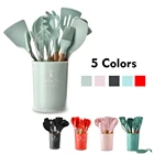 Силиконовая кухонная посуда, набор кухонной утвари, термостойкие антипригарные кухонные аксессуары, гаджеты, набор инструментов для приготовления, 5 цветов