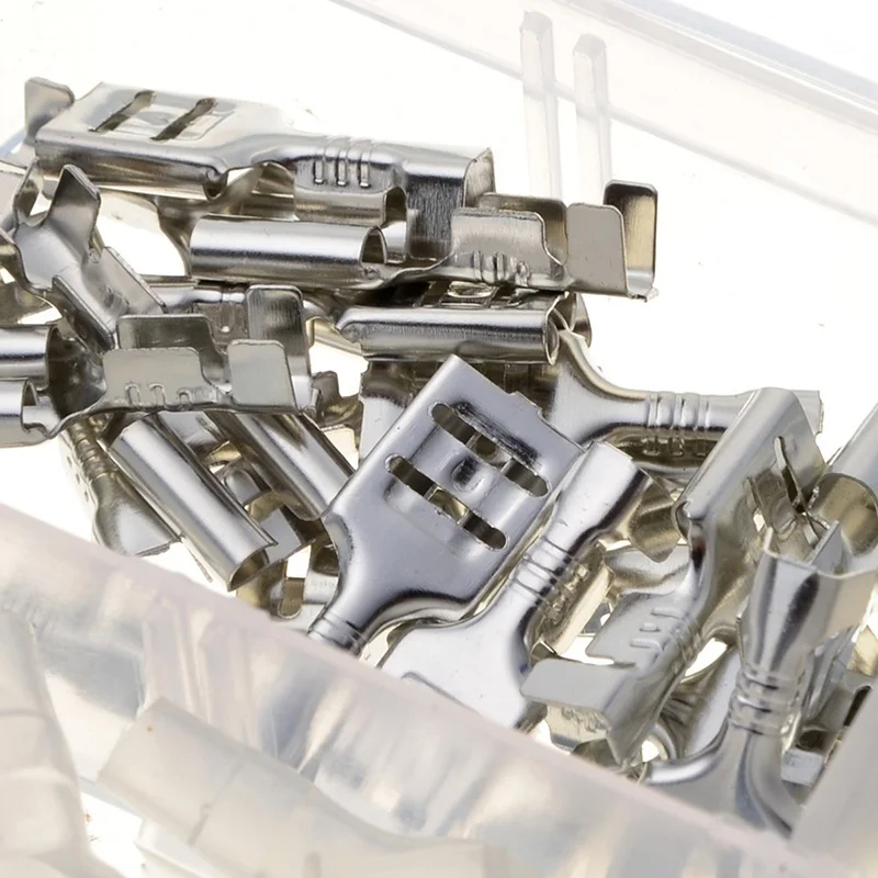 120 шт изолированные электрические провода обжимные терминалы 2 8/4 8/6 3 мм женские