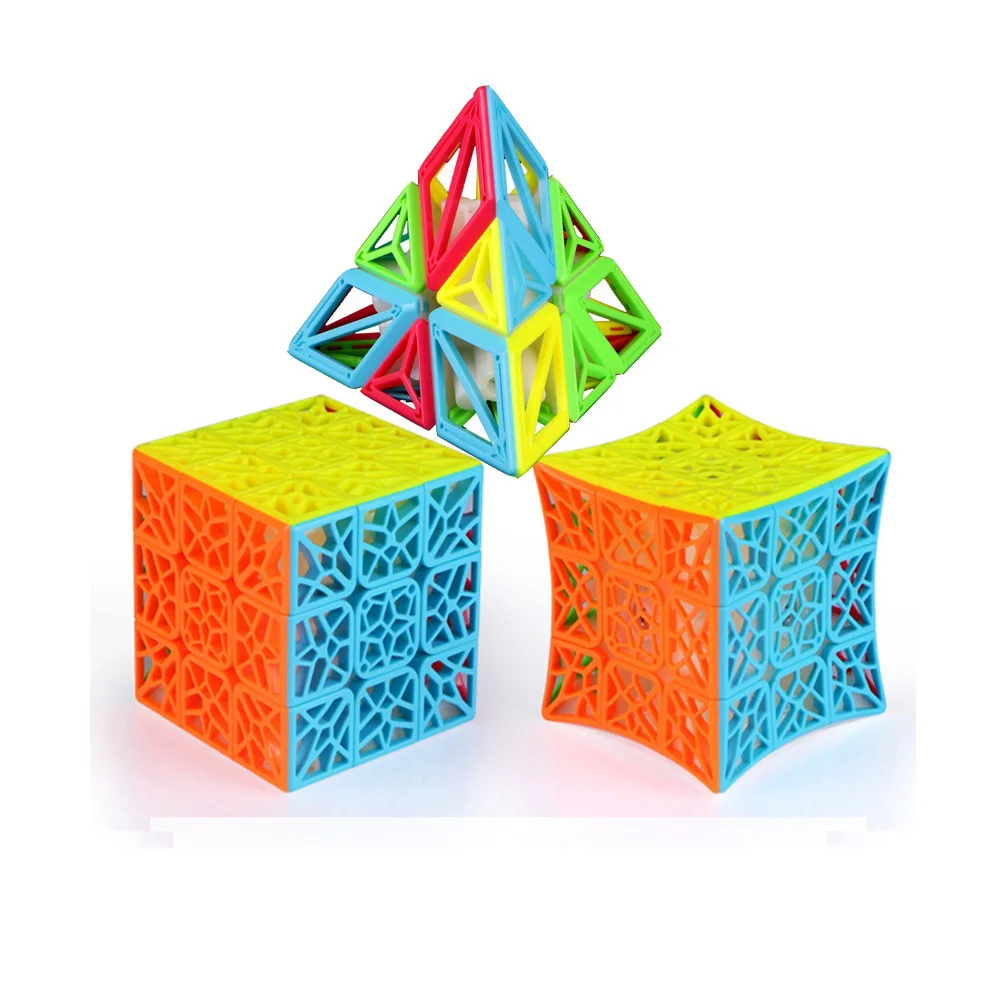 IQ Cubes QiYi DNA/Pyramid 3x3 Cube высокоскоростная головоломка магический Профессиональный
