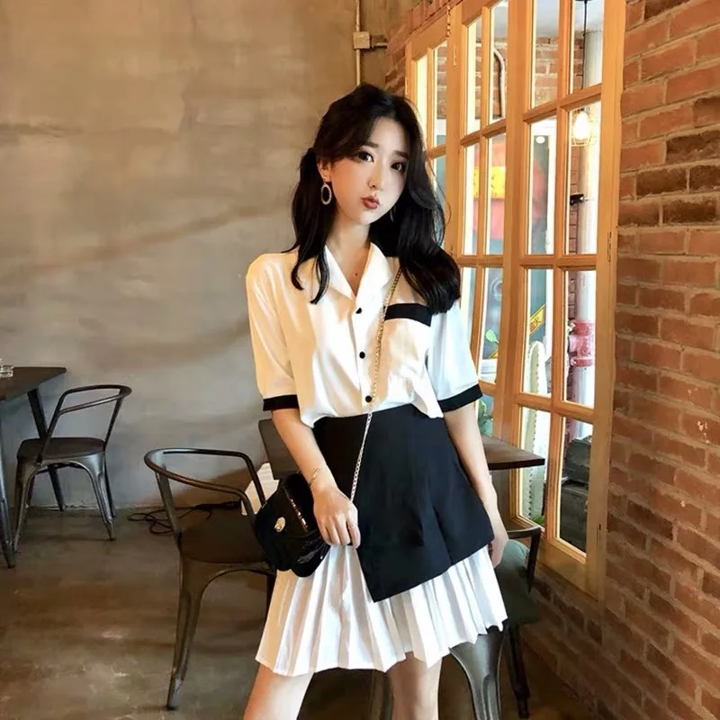 Новинка 2020 женский темперамент бюст бедра юбка два предмета Женский костюм