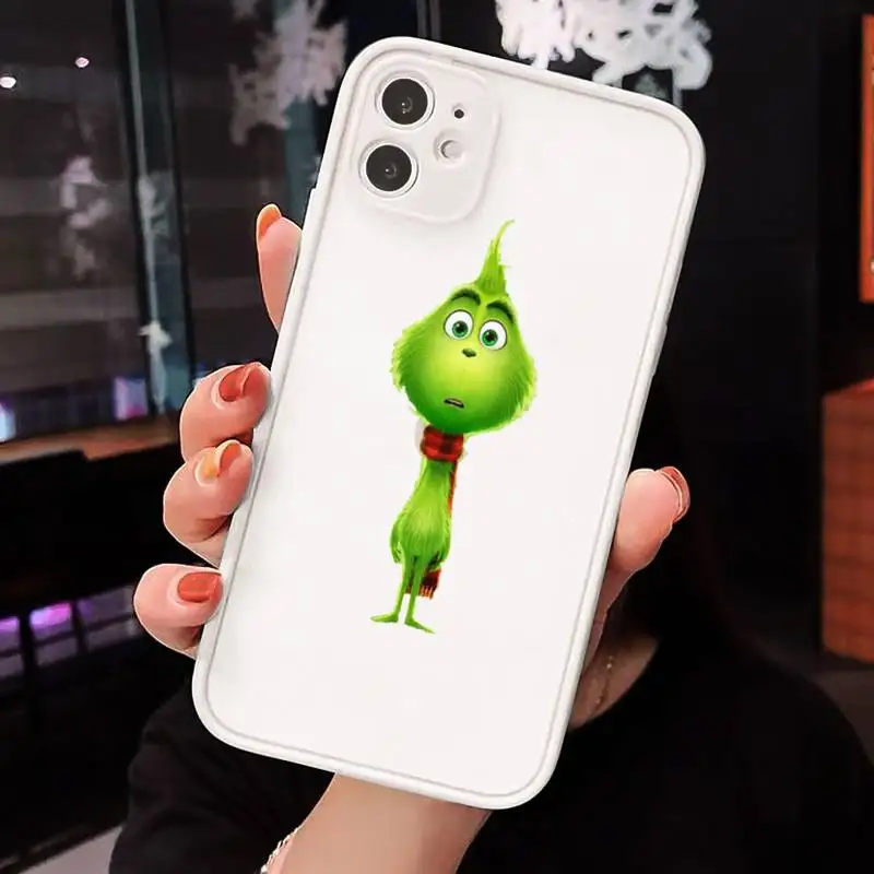 

How Green of Monster Grinch Stole Christmas Phone Cases matte transparent For iphone 7 8 11 12 plus mini x xs xr pro max cover