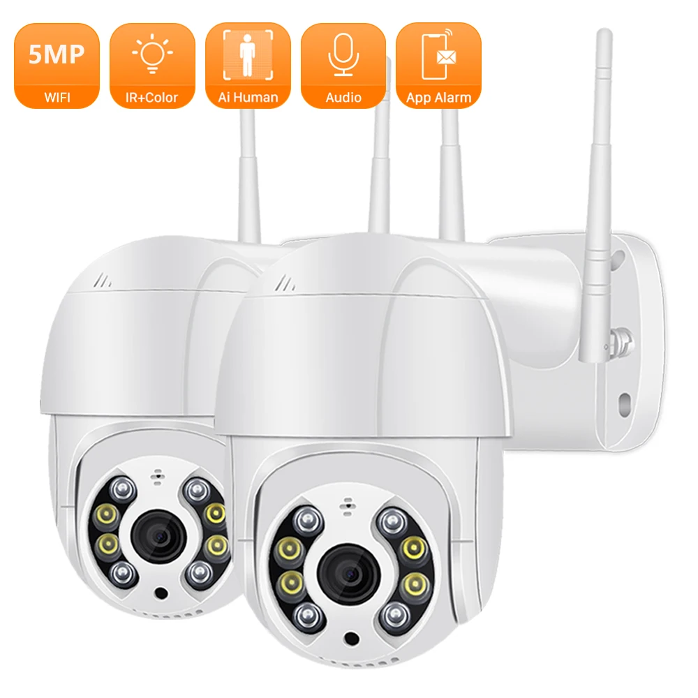 

ANBIUX 5MP PTZ IP Camera 2MP Speed Dome Outdoor Wireless WIFI Camera Full Color Night Vision Security CCTV Camera Surveillance
