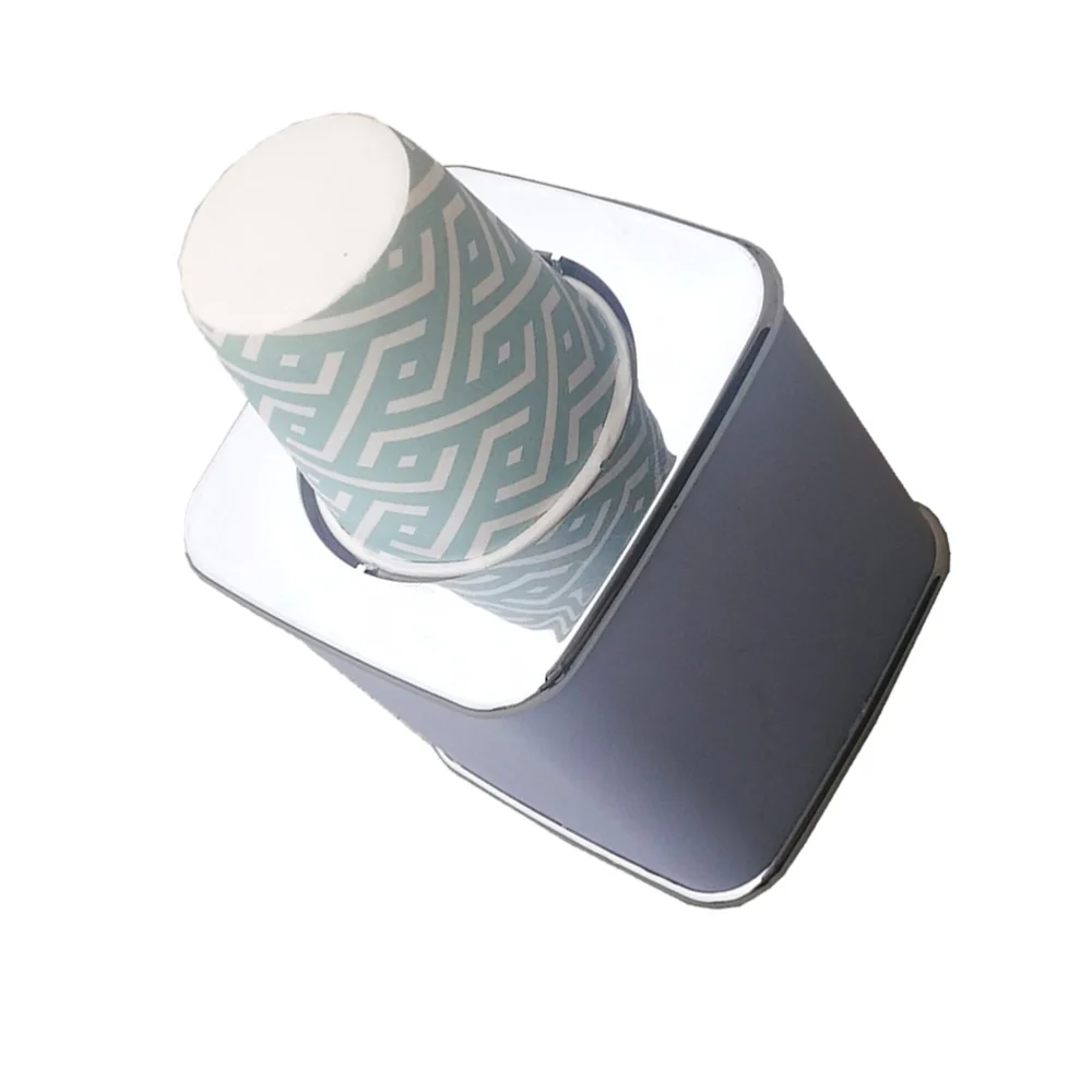 

Disposable Water Cup Dispenser Paper Cup Dispenser Type Beverage Cup Holder with 20PCS Cup (Random Pattern Cup)