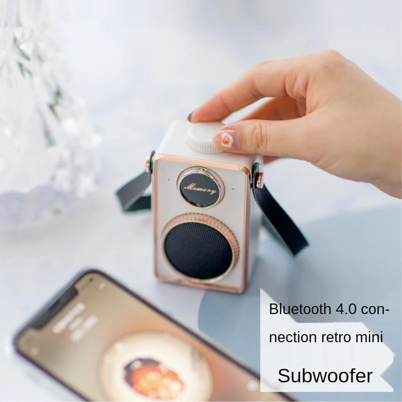 Creative Retro Bluetooth Speaker Portable Mini Lanyard Music Player Stereo with Sound Support Call Function|Портативные колонки| |