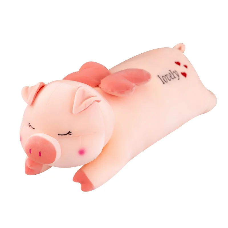 60/80 см ангельская свинка Подушка Love Pig аниме плюши кукла супер мягкая подушка для