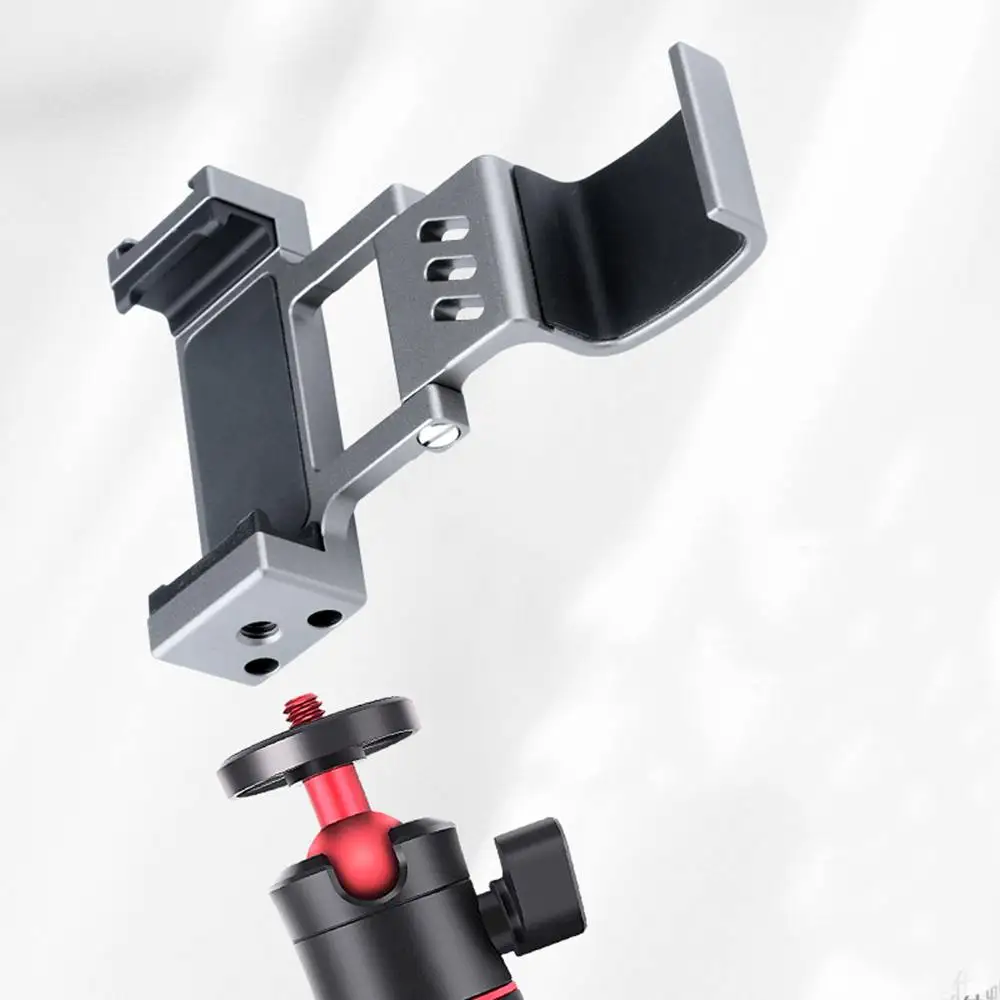 portable cold shoe expansion adapter holder mount clip for osmo pocket 2 sport camera 4 5 7inch mobile phone accessories parts free global shipping