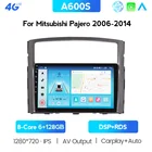 Автомобильный мультимедийный Dvd-плеер 2.5D, 2Din, Android 10,0, GPS для Mitsubishi Pajero V97 2006-2014, радио-навигация, BT, встроенный Wi-Fi