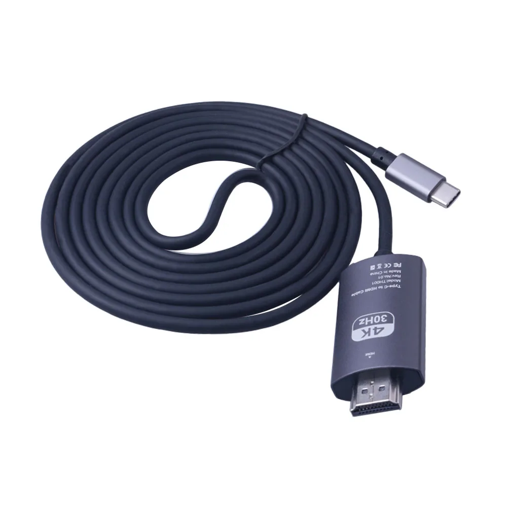2M USB C поддержка 4K 30Hz 3 1 Type c папа к HDMI HD адаптер Соединительный кабель|Кабели VGA| |