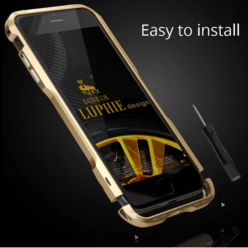 luxury metal bumper case for iphone 8 7 plus se 2020 xs max xr slim aluminum frame ultra thin phone side cover accessories shell free global shipping