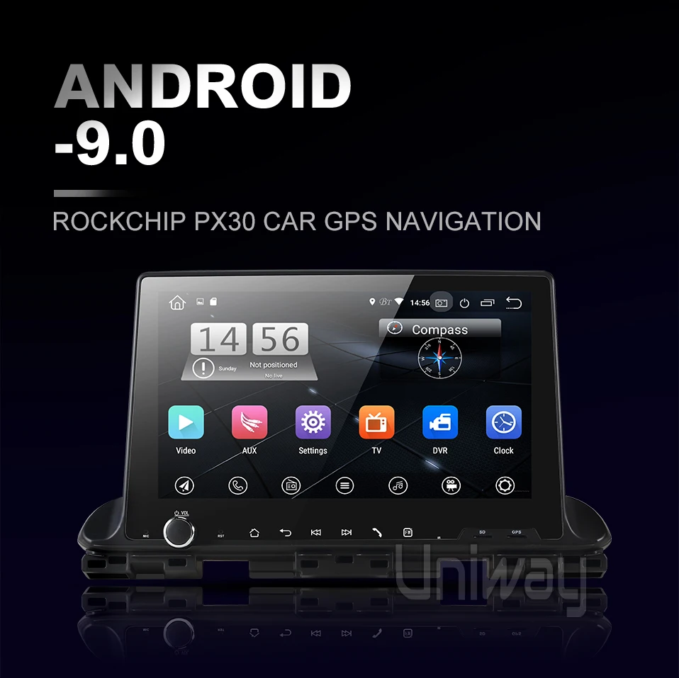 Uniway ASLT9071 android 9,0 автомобильный dvd для Kia CERATO K3 видео радио плеер gps навигация с рулевым колесом автомобиля стерео