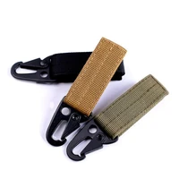 keychain olecranon carabiner outdoor camping tools metal hook tactical backpack clasp muti tool molle nylon webbing belt strap