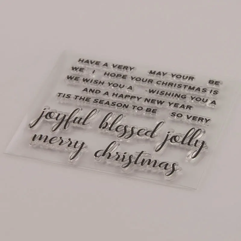 Прозрачные штампы для DIY скрапбукинга/изготовление карт/детское рождественское