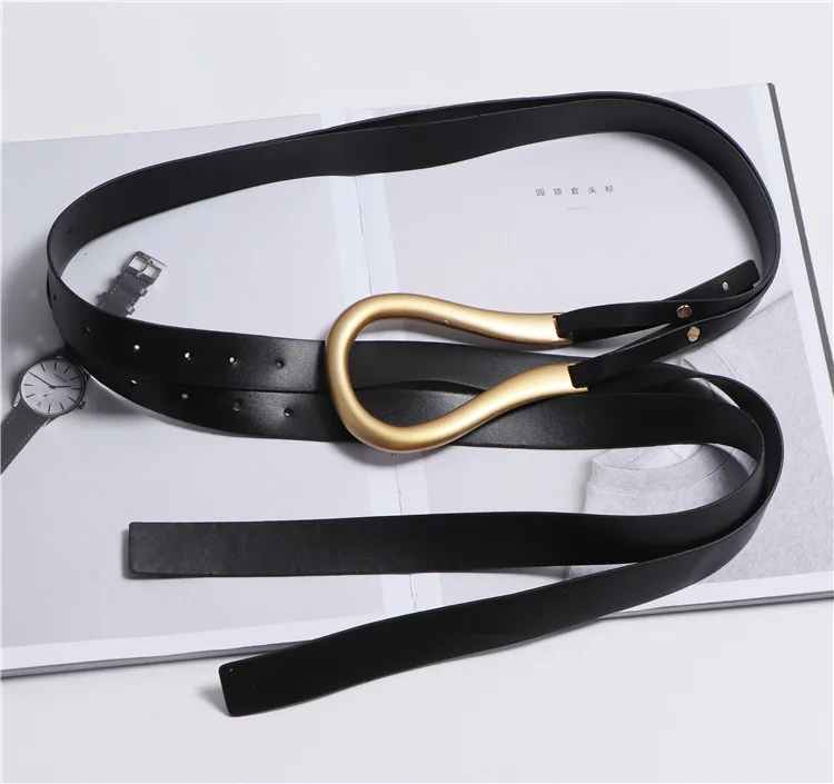 Модный женский ремень с u образной пряжкой из искусственной кожи новый