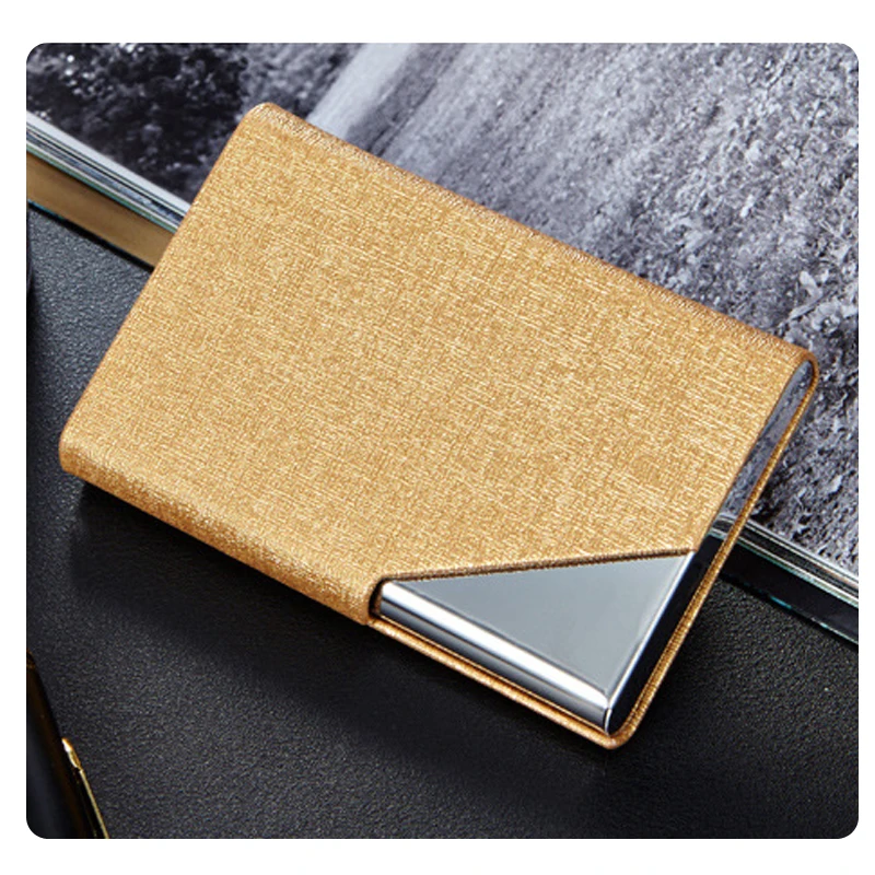 

EZONE 1PC Business Card Holder PU High Quality Card Bag High Capacity Store 25 sheets 11colors Card Storage Portable Lightweight