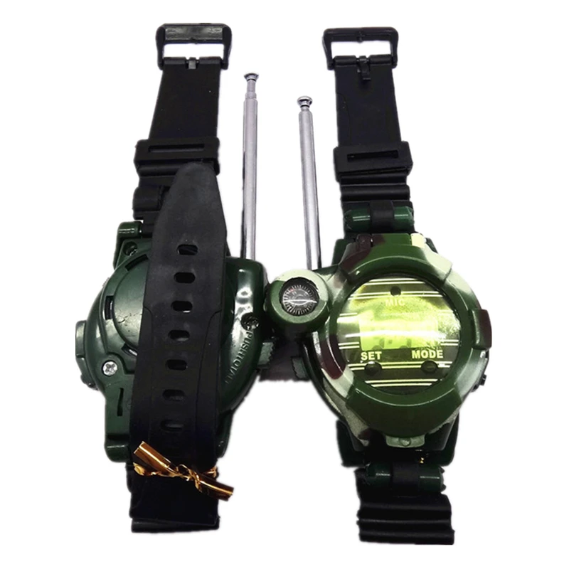 A Pair Kids Watch Camouflage Toy Mini Walkie Talkie Children Two Way Radio Handheld Radio Comunicador Woki Toki Gift Transceiver