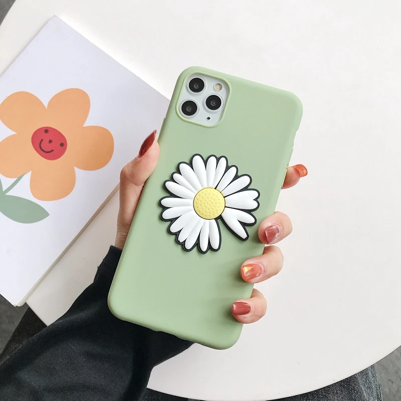 Силиконовый 3D-чехол с маргаритками для Xiaomi Redmi Note 9 9S 8 Pro 8T 7 7A 8A 6A 5 5A 4X Etui Coque Cover Xiomi |