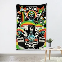 rock and roll stickers famous band posters wall hanging hd printing art music studio home decoration banner flag for gift f6