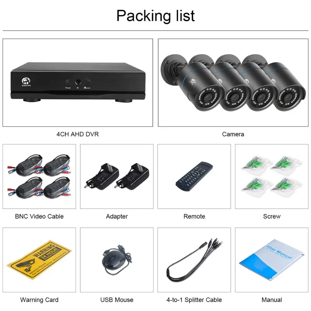 Jooan 704NVR 4CH NVR комплект 720 P POE Камера Системы HD Безопасности IP Камера Системы CCTV Мониторы Системы выполните наблюдения сети