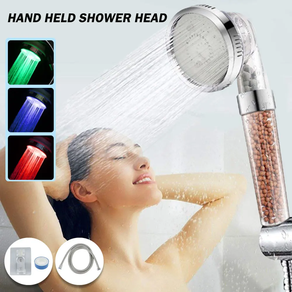 

Насадка для душа со светодиодной подсветкой, 3/7 цветов