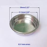51mm single cup coffee machine pressurized filter basket for household coffee maker accessories stainless steel powder bowl