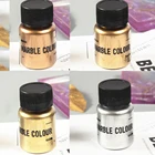 Пигменты из металлической смолы, Мерцающая краска для УФ-пудры сделай сам, жемчужная смола, УФ эпоксидная краска для ногтей, пигмент для смолы