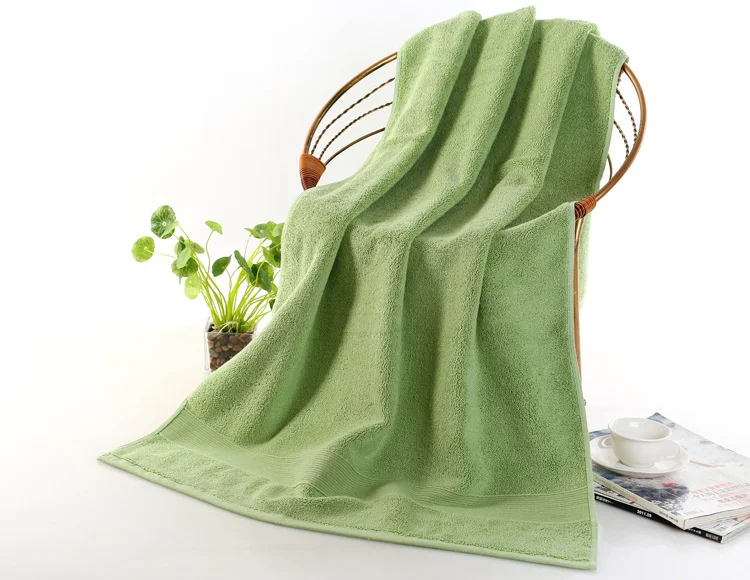 Toalla de ba&ntilde;o de algod&oacute;n grueso de Color puro, Toalla de ba&ntilde;o Mate de viaje, Hamam, supermercado, Hotel, 1 pieza, 650g-5