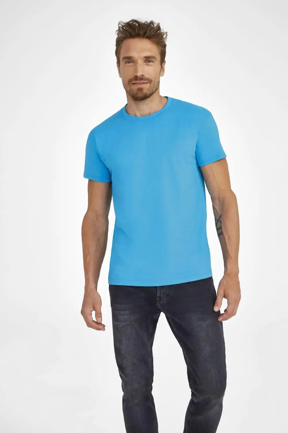 Мягкая бесшовная мужская футболка IMPERIAL 190 Sols хлопок 100%|Мужские футболки| |