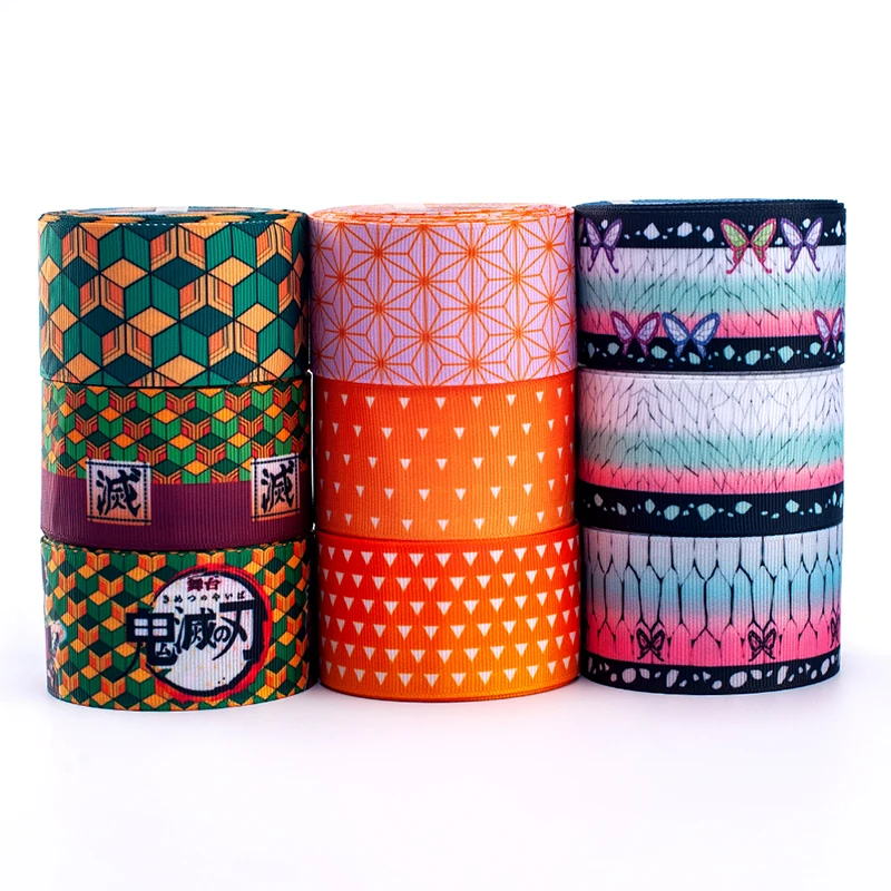 Новый 50 ярдов в японском стиле с принтом персонажей из мультфильмов Grosgrain