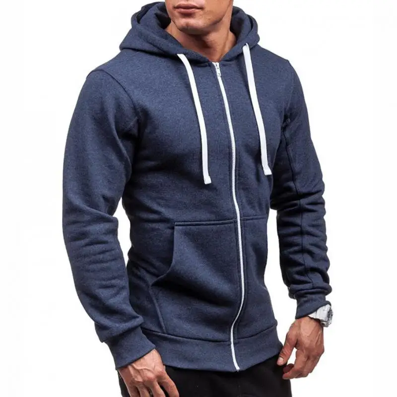 

Autumn Winter Men's Jacket Zipper Hooded Coat Sportwear Men Tracksuit Sweatshirt Casual Comfortable Clothing Fashion Streetwear