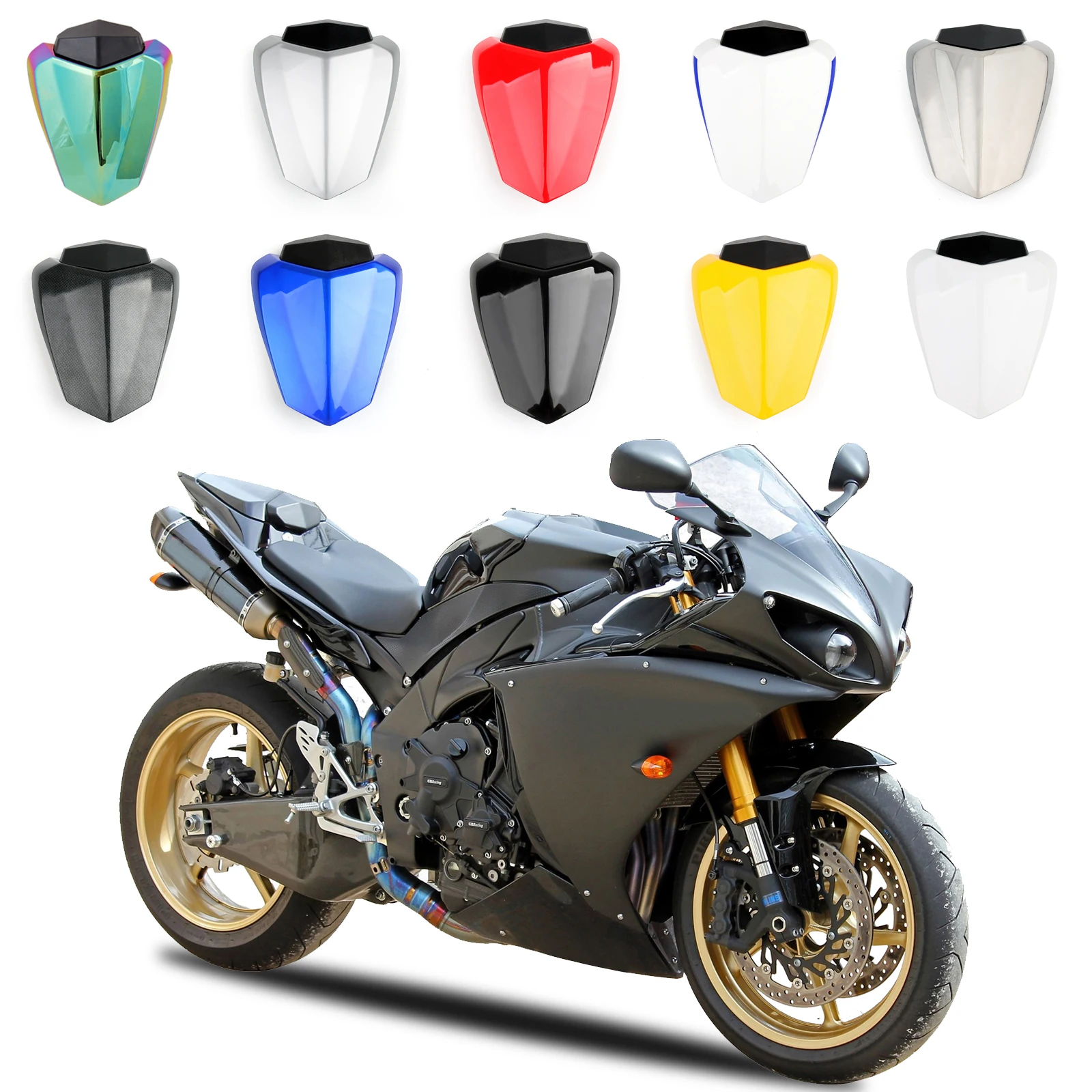 Artudatech-cubierta de carenado para asiento de motocicleta, cubierta de calidad para Yamaha 2009, 2010, 2011, 2012, 2013, 2014 R1