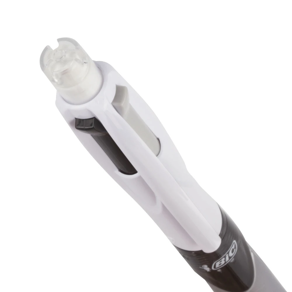 Ручка шарик. BIC &quot4Colours 3 + 1 HB" автомат. с грипом цвета (синий черный красный)