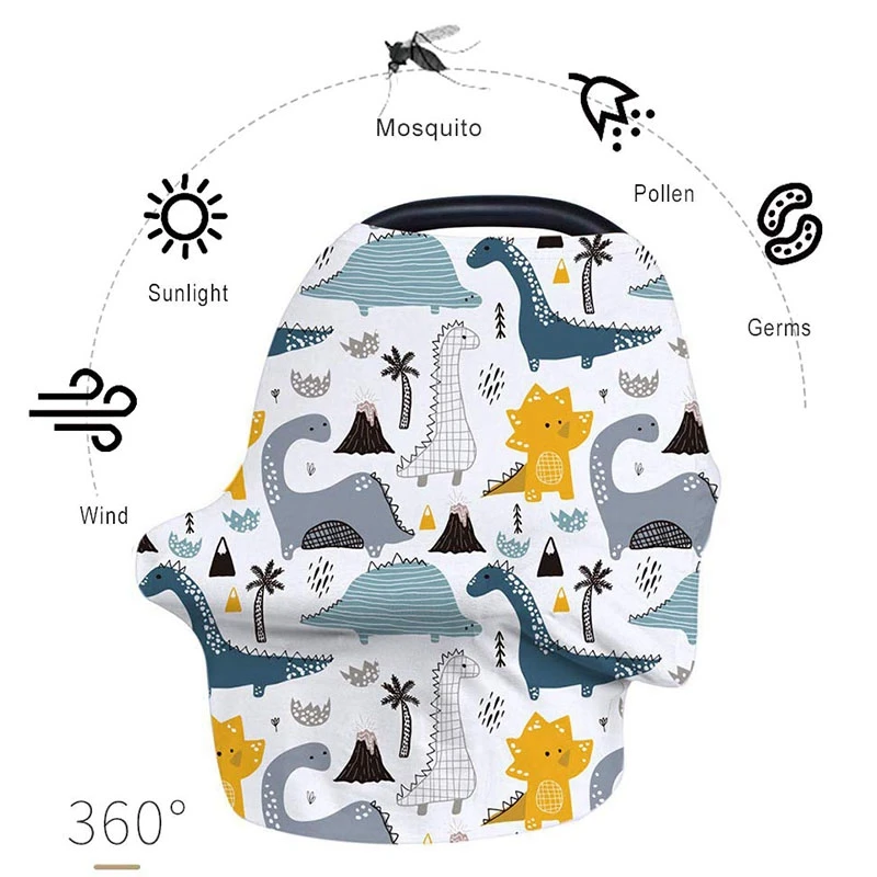 

Nursing Cover Breastfeeding Cover Soft Breathable Shopping Cart/High Chair/Stroller Covers Baby Shower Gifts